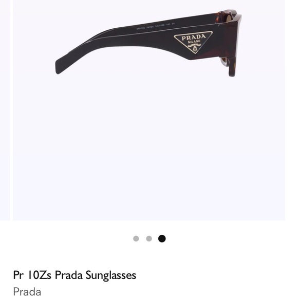Prada PR10ZS Sunglasses in Brown Tortoise - Picture 3 of 5